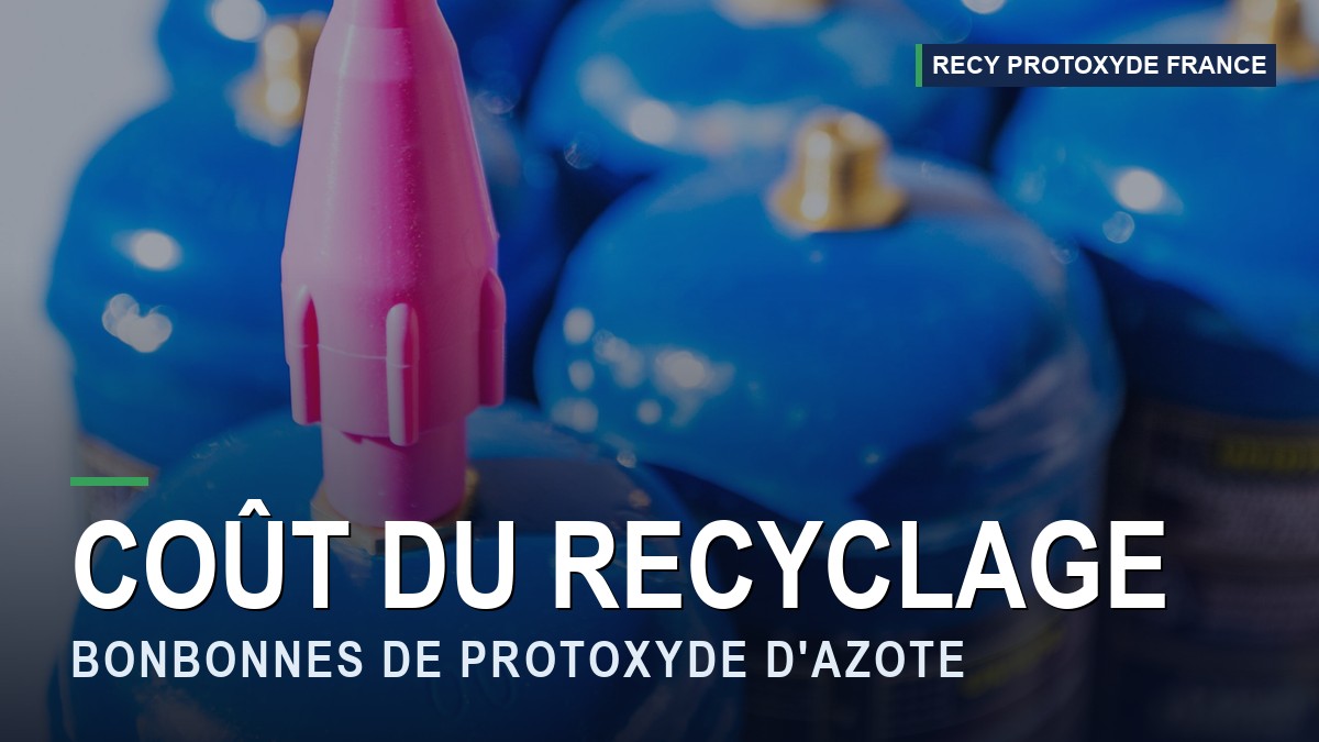 Coût du recyclage des bonbonnes de protoxyde d'azote