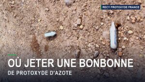 Où jeter une bonbonne de protoxyde d'azote